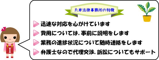 片岸法律事務所の特徴